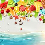 夏日沙滩宣传设计海报