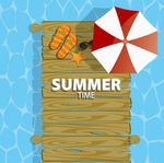 夏天还有海水伞素材