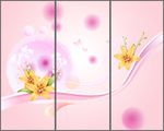 移门粉色花