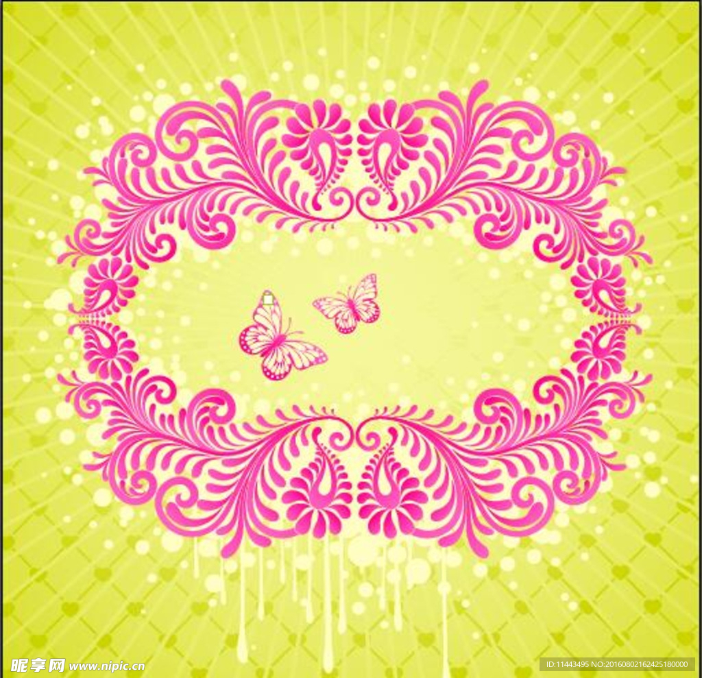 矢量时尚花纹