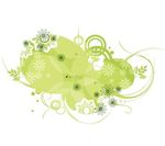藤类植物花纹矢量素材