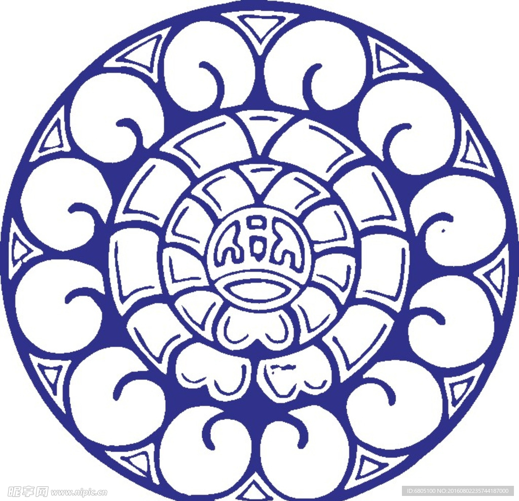矢量花纹图案