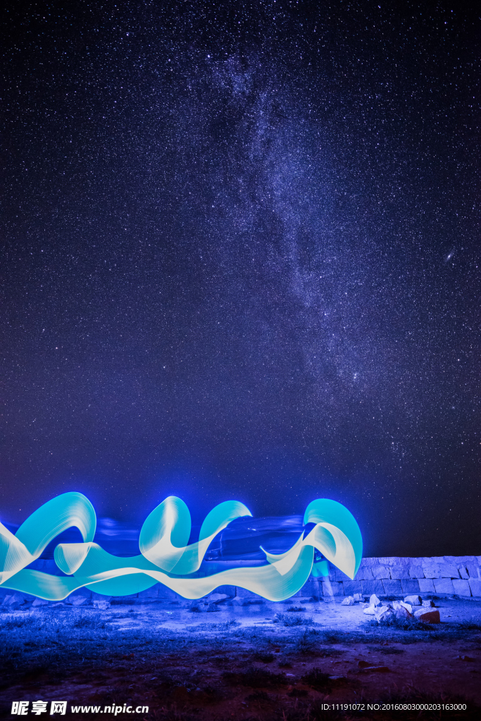 抽象的星空