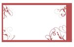 方形花草边框矢量图