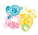 韩国精美花纹背景图案