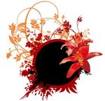 时尚花纹玻璃移门图案