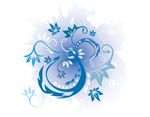 时尚花纹玻璃移门图案