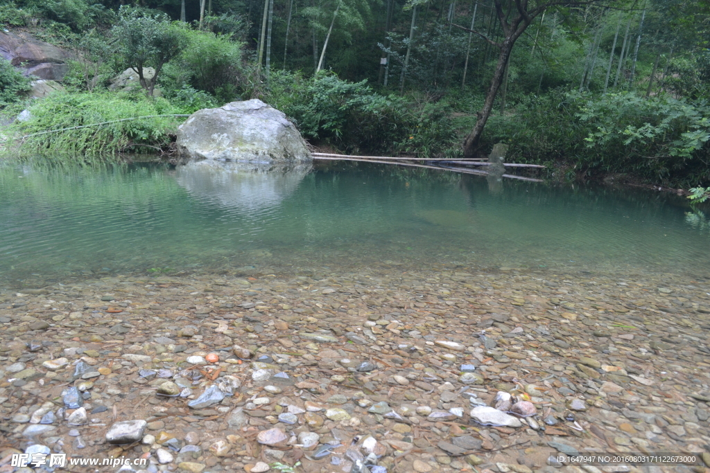 小溪与水泡