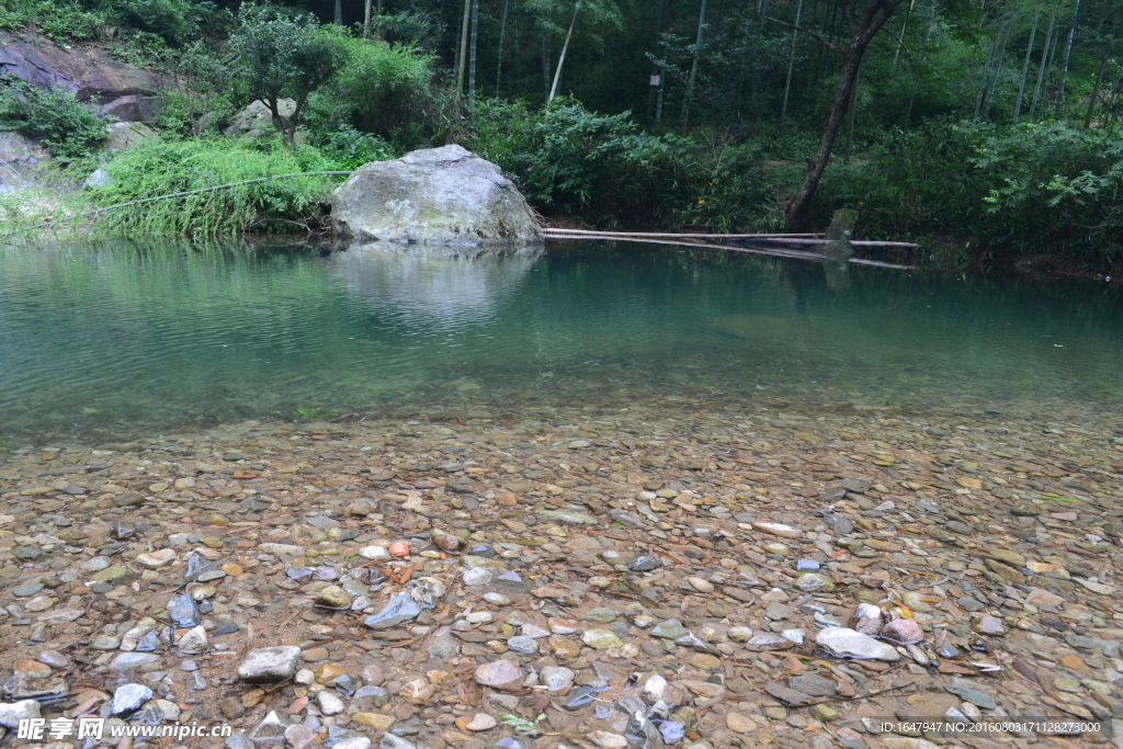 小溪与水泡