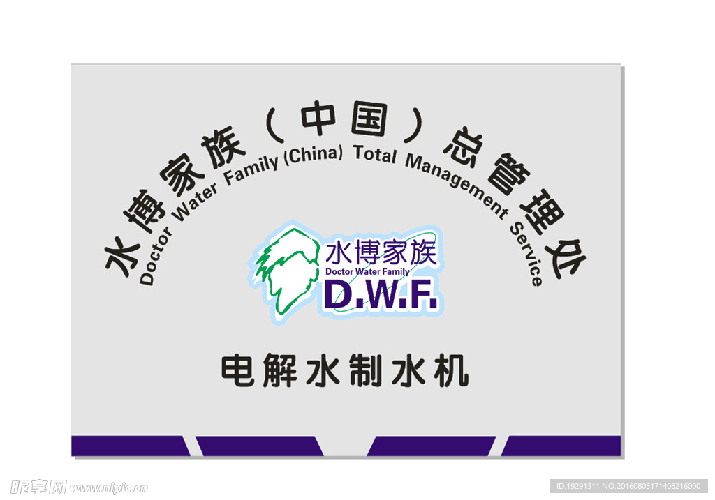 水博家族不锈钢牌