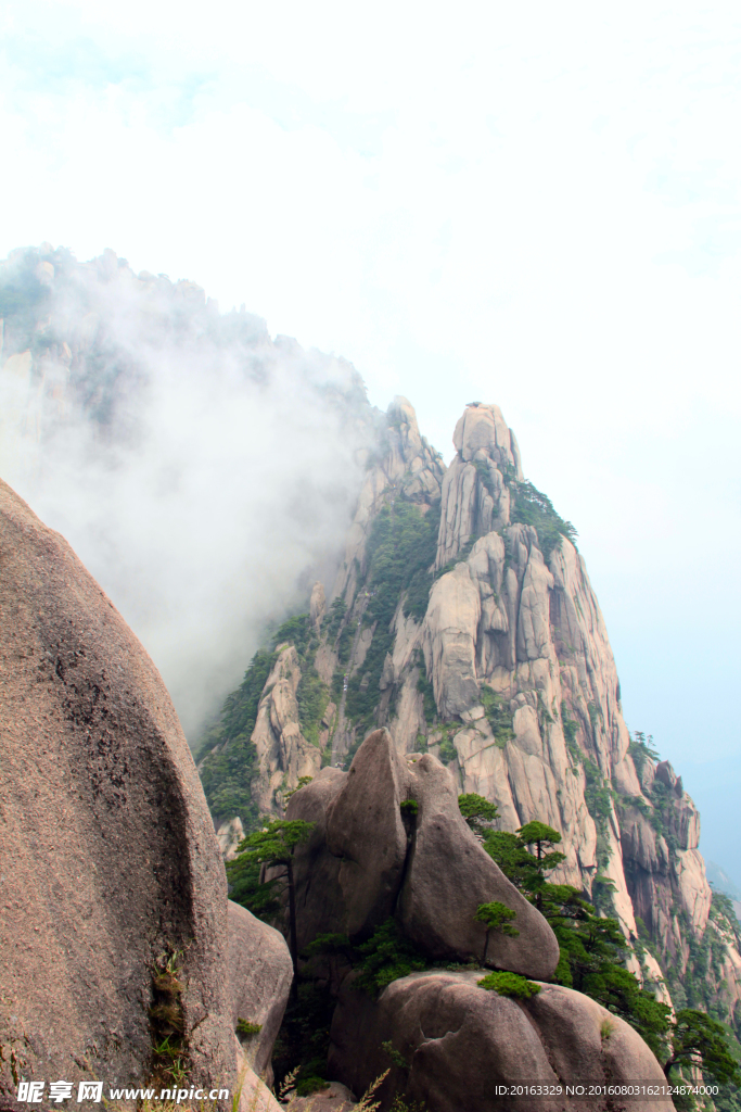 黄山奇石美景