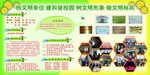 创文明校园展板