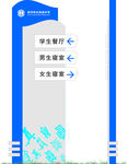学校导向牌