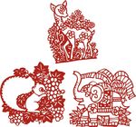动物剪纸