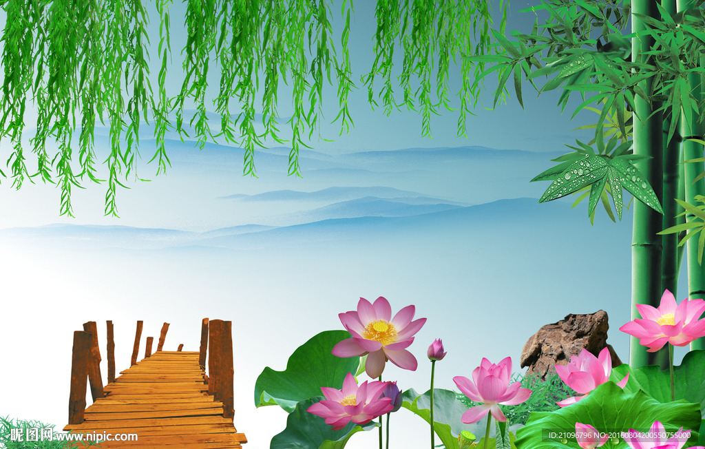 中国风背景墙