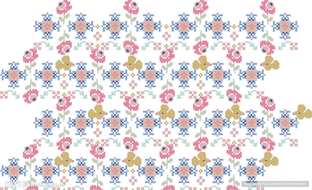矢量花朵花纹背景底纹