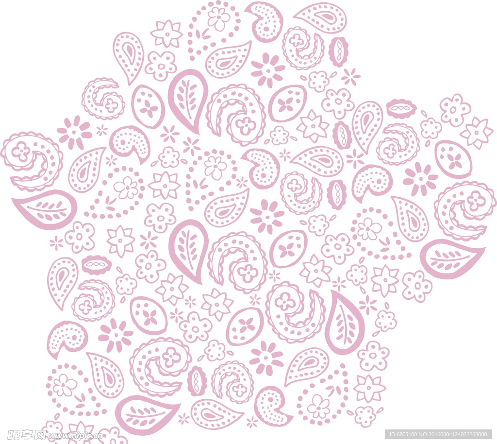 矢量花朵花纹背景底纹