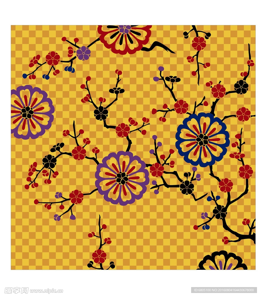 矢量花纹背景底纹