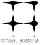 黑白无缝平铺背景