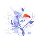 紫色植物花纹