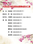 计划生育理事会成员分工表