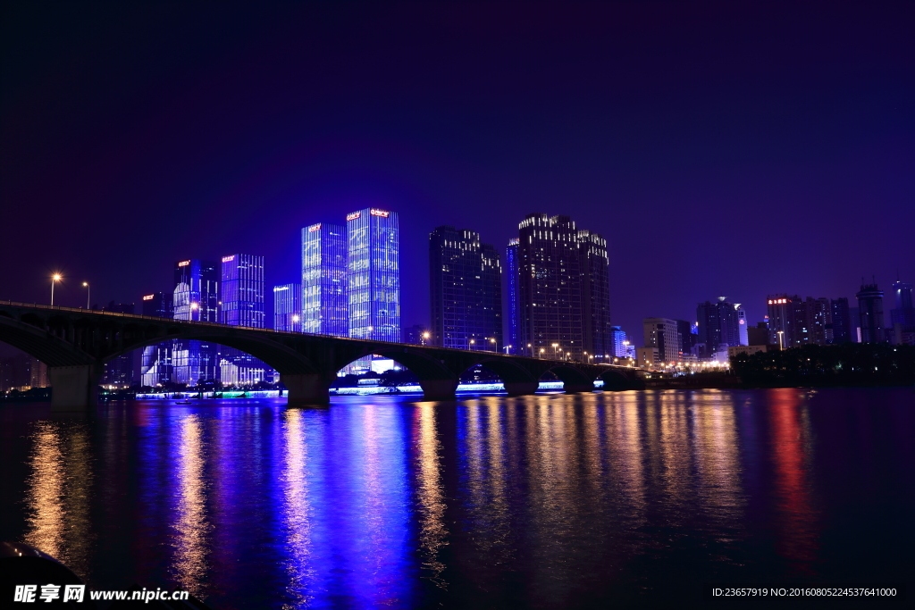 湘江大桥夜景