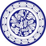 矢量盘子花纹背景底纹