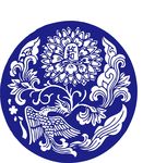 矢量盘子花纹背景底纹