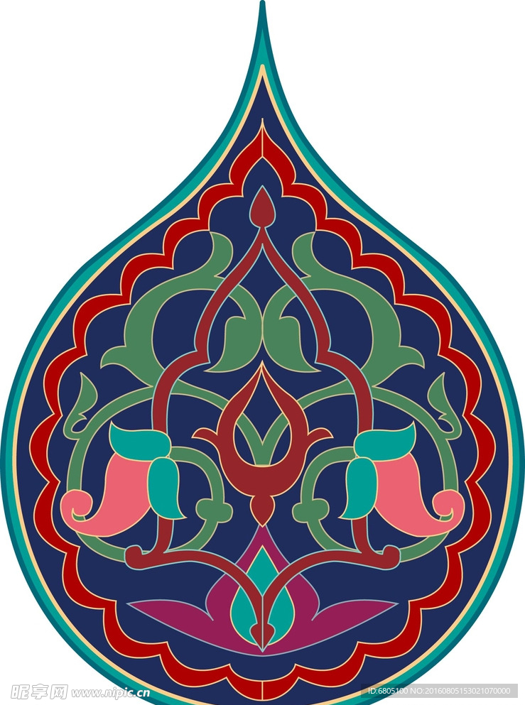 矢量花纹图案