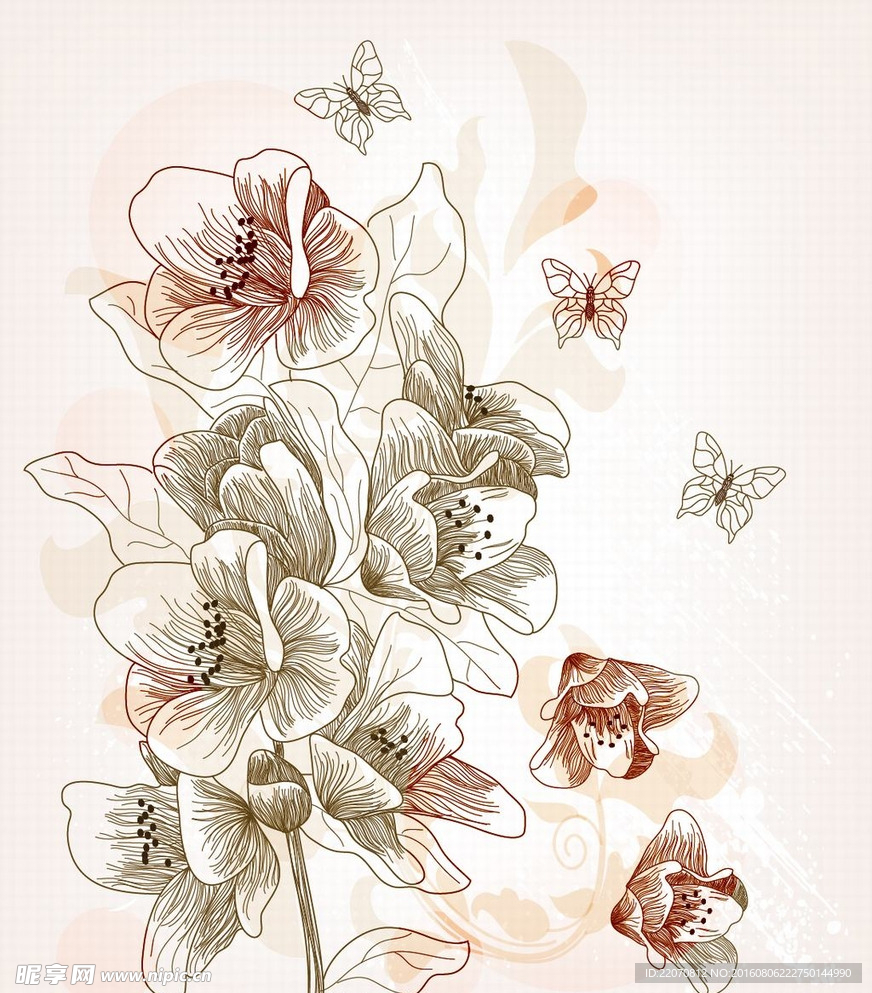 时尚花纹