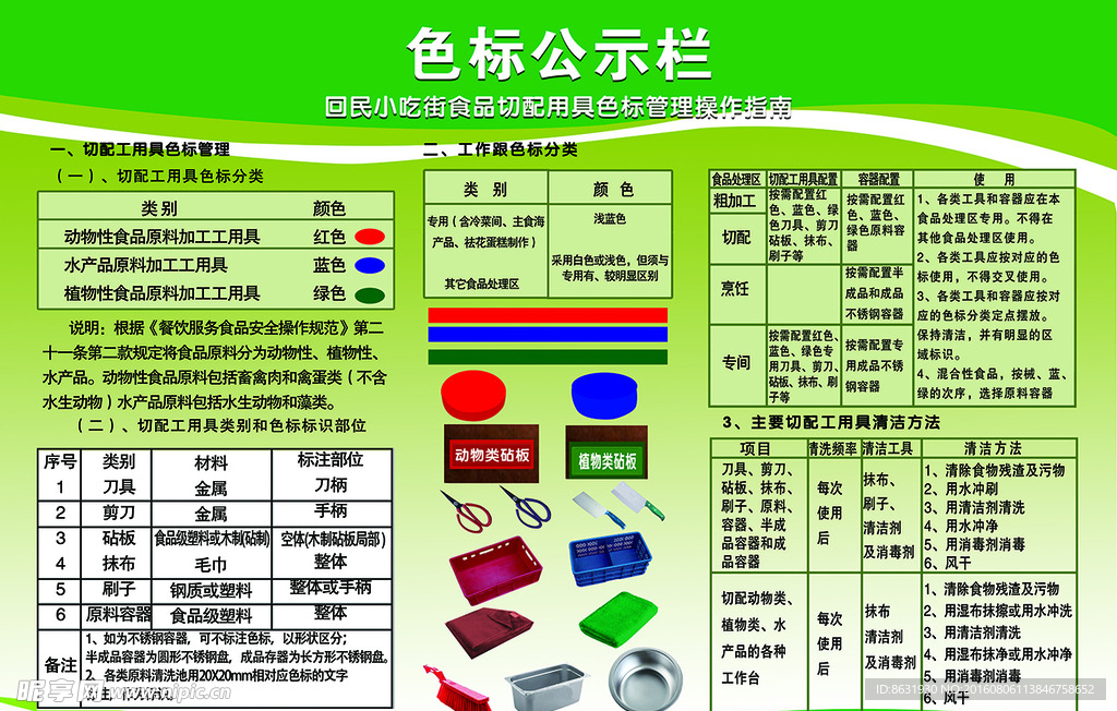 色标公示栏