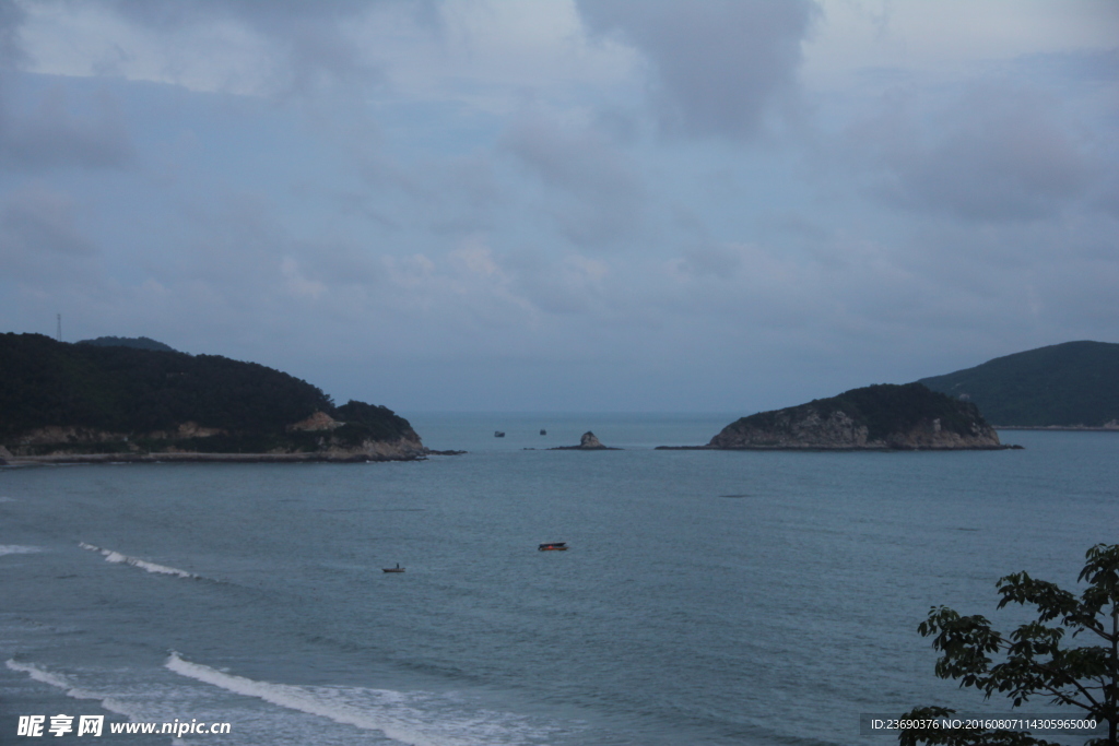 下川岛海滨夜幕