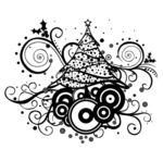 黑白抽象底纹花纹