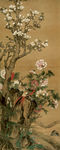 清 胡湄 玉堂富贵图