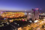夜空下的北京鸟巢