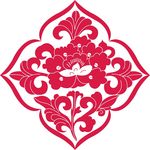 矢量盘子花纹背景底纹