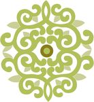 矢量盘子花纹背景底纹