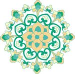 盘子花纹背景底纹
