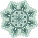 矢量盘子花纹背景底纹