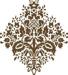 矢量盘子花纹背景底纹