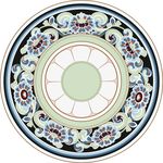 盘子花纹背景底纹