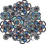 矢量卡通花纹背景底纹