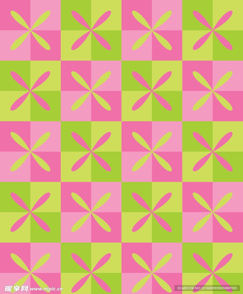 矢量循环花纹背景底纹
