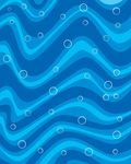 蓝色矢量海浪波纹背景底纹