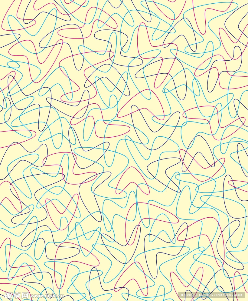 矢量错乱线条背景底纹