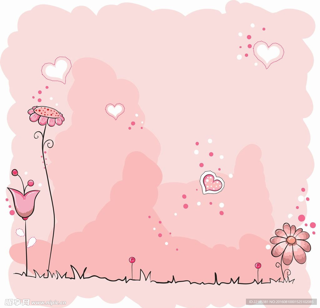 卡通花纹