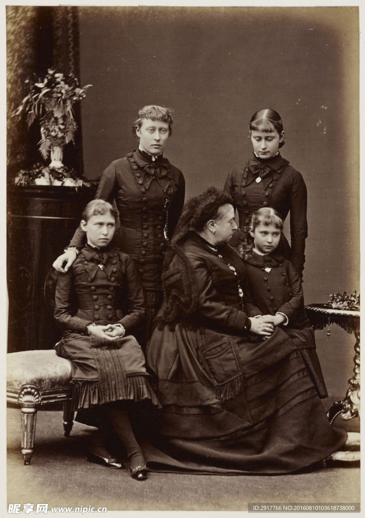 维多利亚女王与外孙女们