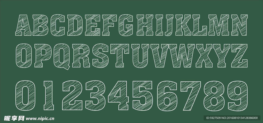 仿粉笔字