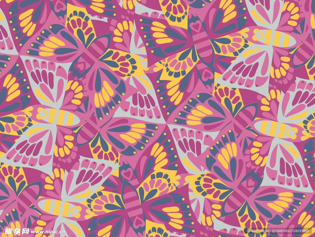 矢量唯美浪漫花纹背景底纹