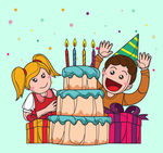 卡通生日